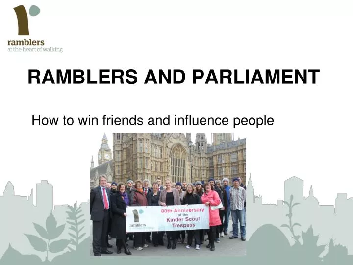 ramblers and parliament
