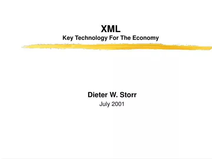 xml key technology for the economy