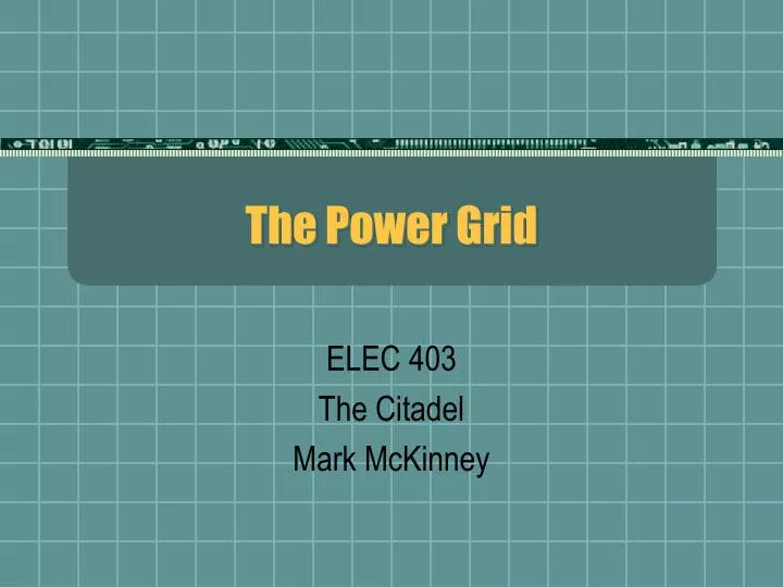 the power grid