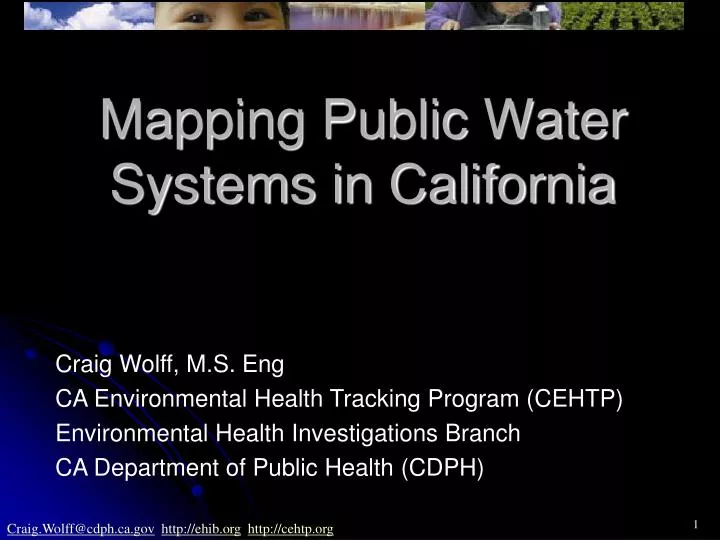 mapping public water systems in california