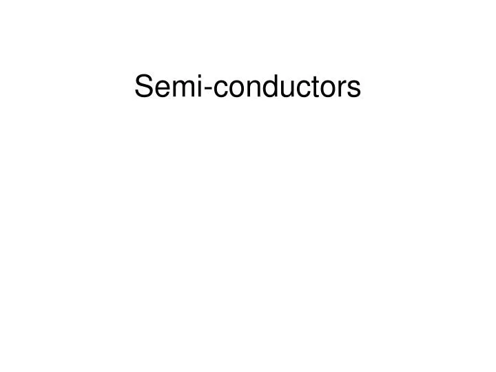 semi conductors