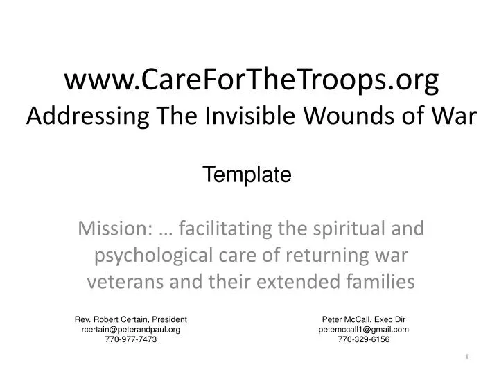 www careforthetroops org addressing the invisible wounds of war