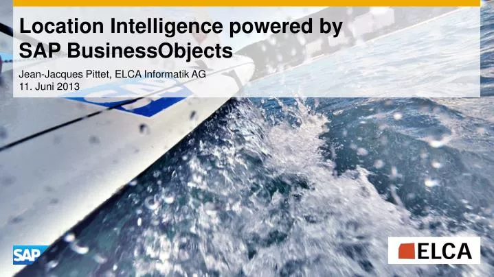 location intelligence powered by sap businessobjects