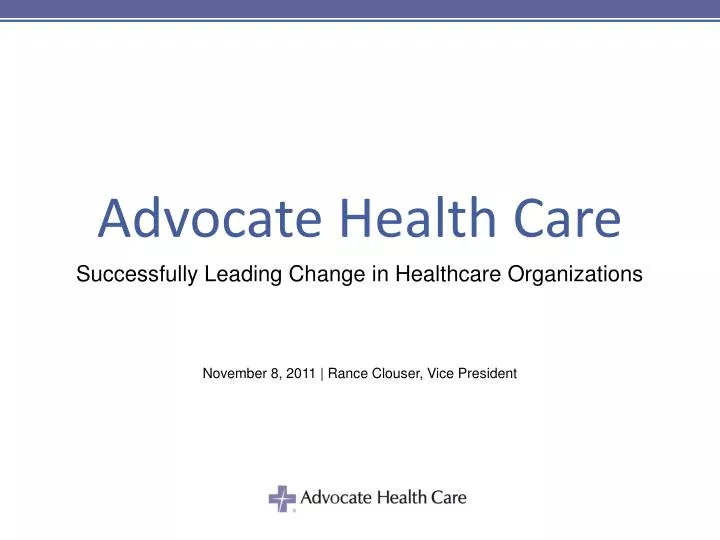 advocate health care