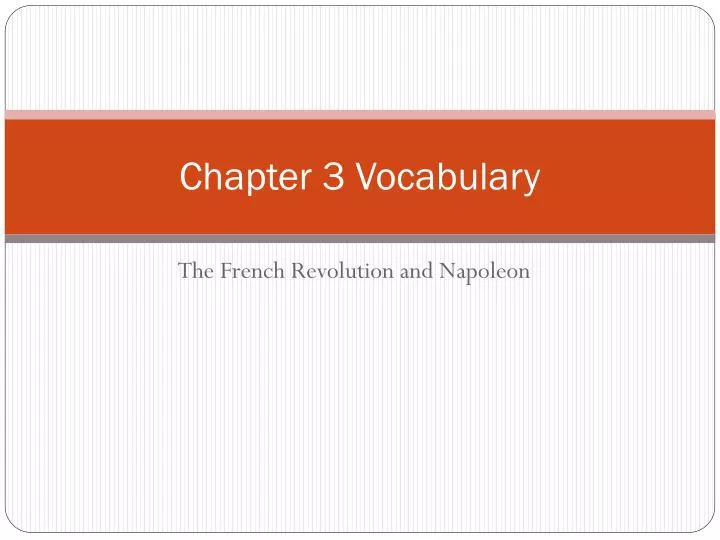 chapter 3 vocabulary