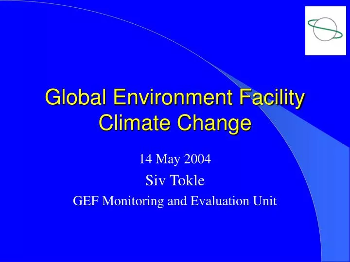global environment facility climate change