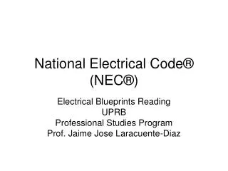 National Electrical Code® (NEC®)