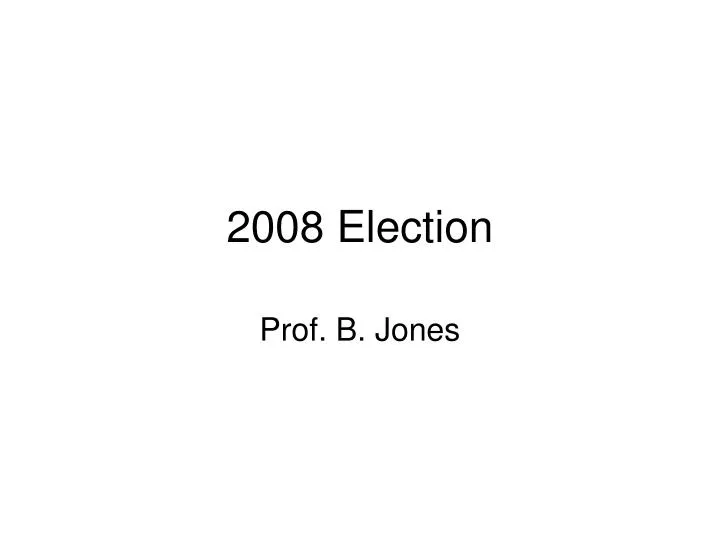 2008 election