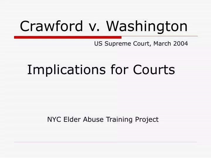 crawford v washington us supreme court march 2004