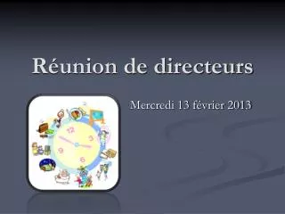 r union de directeurs