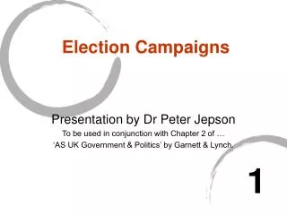 Election Campaigns