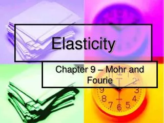 elasticity