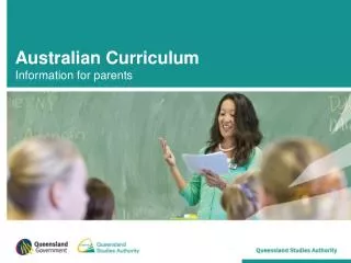 Australian Curriculum Information for parents