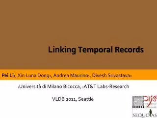 Linking Temporal Records