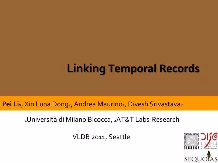 linking temporal records