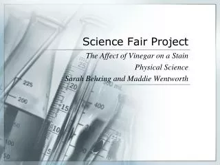 Science Fair Project