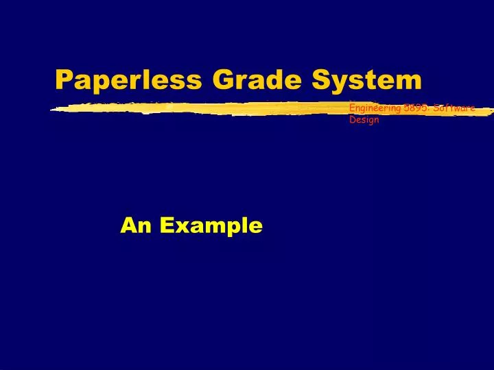 paperless grade system
