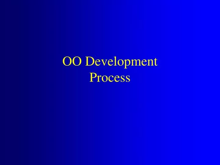 oo development process