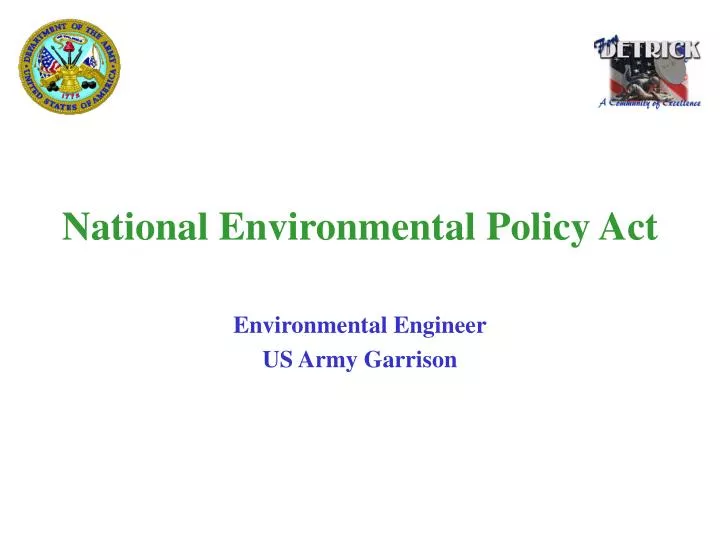 national environmental policy act