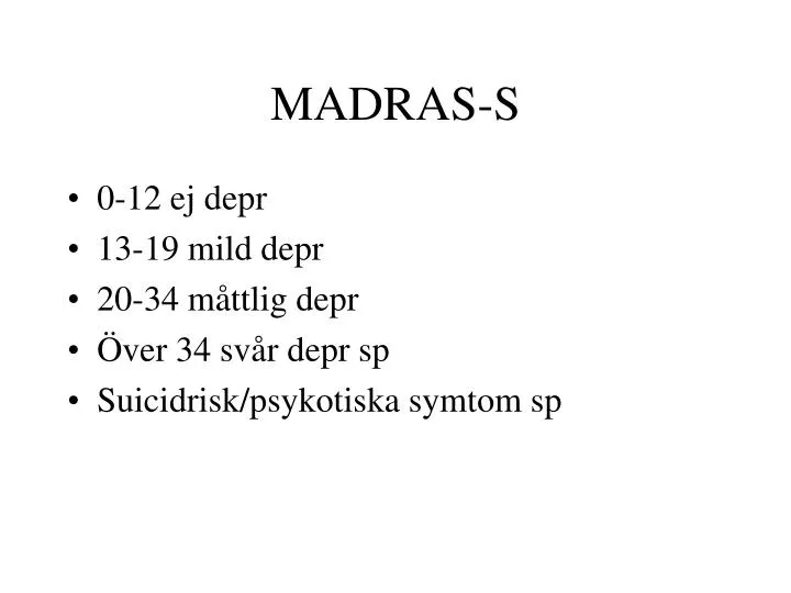 madras s