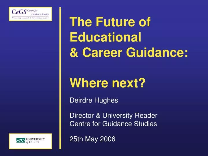 the future of educational career guidance where next