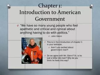 Chapter 1: Introduction to American Government