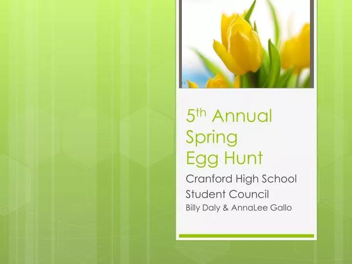 5 th annual spring egg hunt