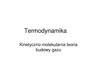 termodynamika