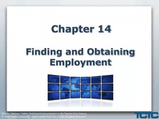 Chapter 14 Finding and Obtaining Employment