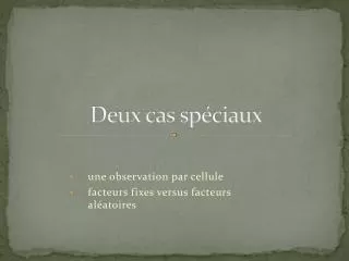 deux cas sp ciaux