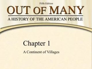 Chapter 1 A Continent of Villages