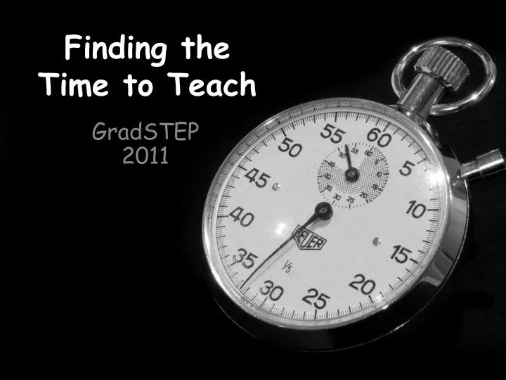 finding the time to teach