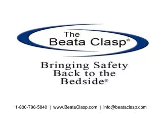 1-800-796-5840 | www.BeataClasp.com | info@beataclasp.com