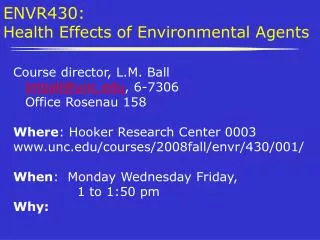 ENVR430: Health Effects of Environmental Agents