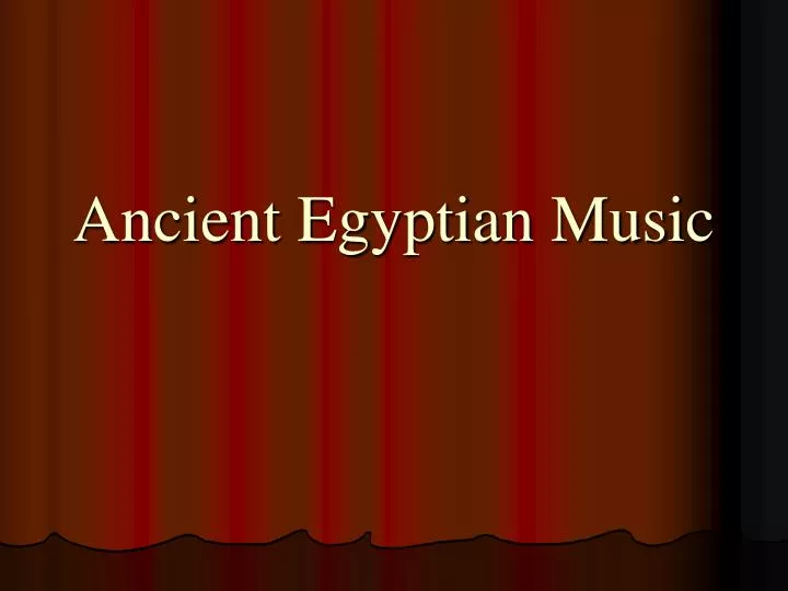 ancient egyptian music