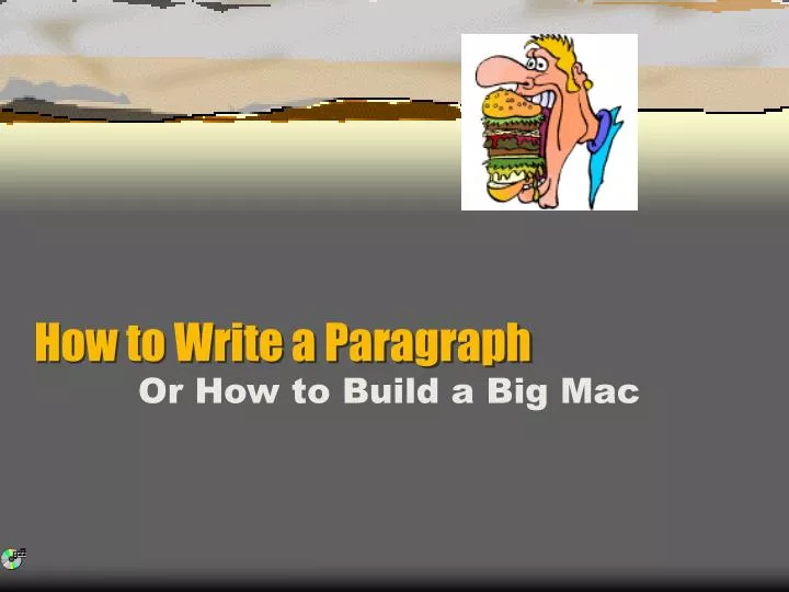 how to write a paragraph