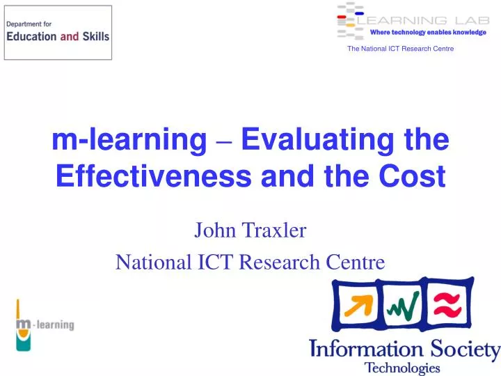m learning evaluating the effectiveness and the cost