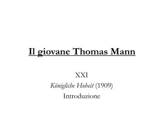 il giovane thomas mann