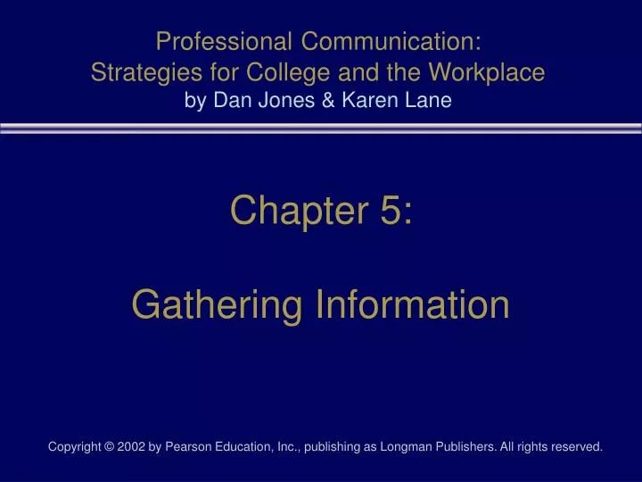 professional communication strategies for college and the workplace by dan jones karen lane