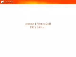 Lanteria EffectiveStaff HRIS Edition