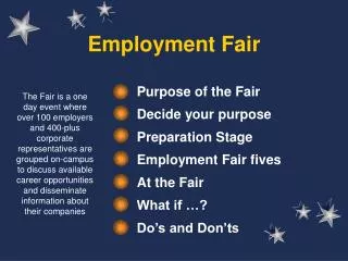 Employment Fair