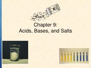 Chapter 9: Acids, Bases, and Salts