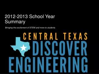 2012-2013 School Year Summary