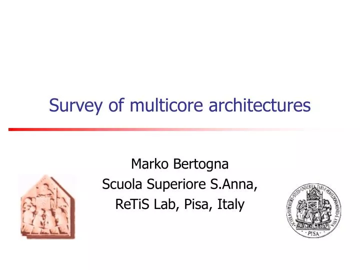survey of multicore architectures