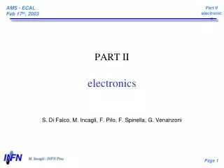 PART II electronics
