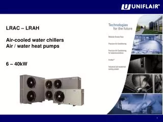 LRAC – LRAH Air-cooled water chillers Air / water heat pumps 6 – 40kW