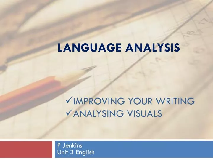language analysis