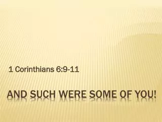 1 corinthians 6 9 11