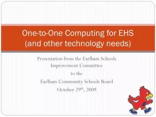 One-to-One Computing for EHS (and other technology needs)