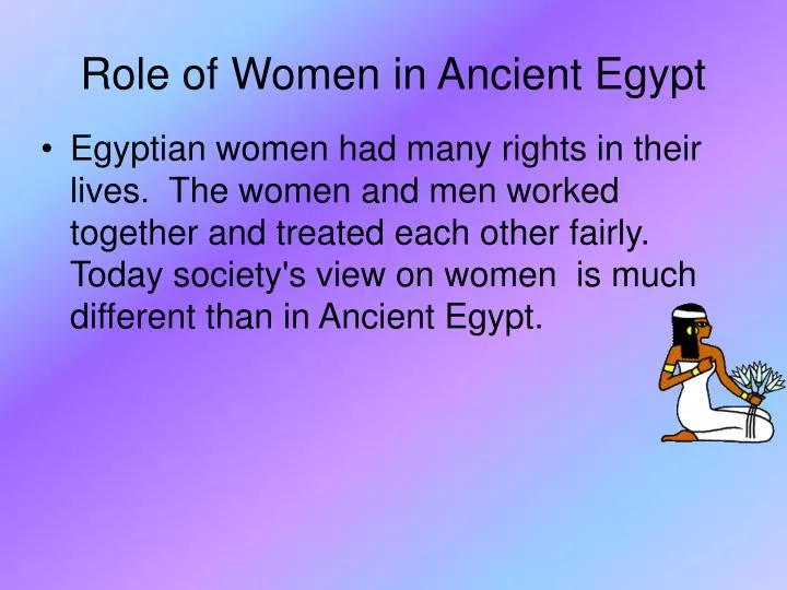 role of women in ancient egypt